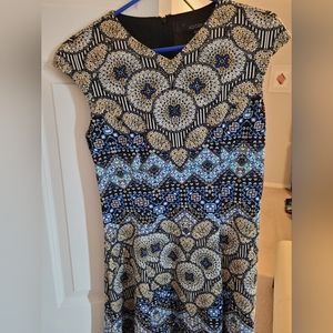 Adorne geometric business casual dress